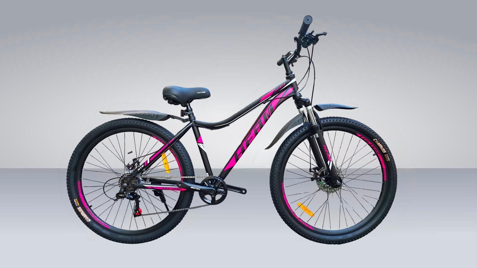 Велосипед HEAM JULI 27.5 Рама сталь, Прямая посадка, Широкое седло, Shimano